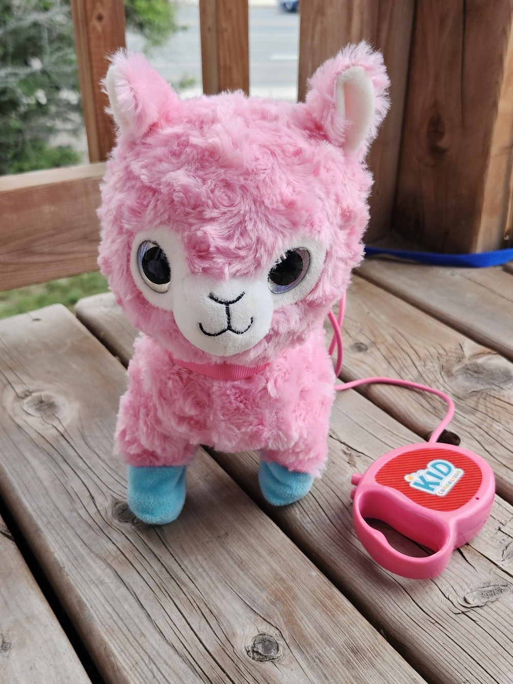 Pink Walking Llama Toy